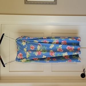 Ralph Lauren Tropical Floral Print Dress, women's size 10